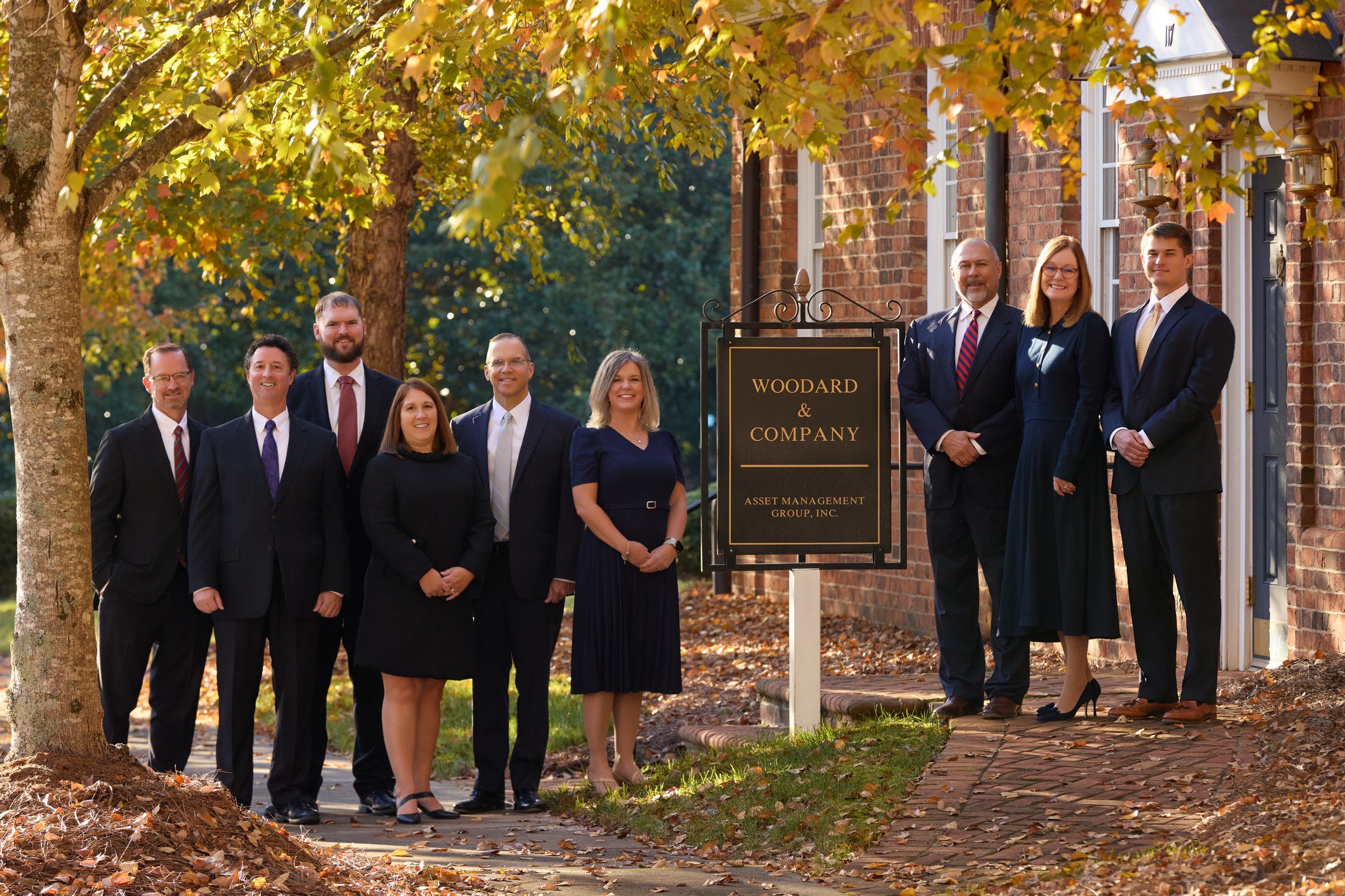 The Woodard & Company team outside the Bermuda Run, North Carolina office