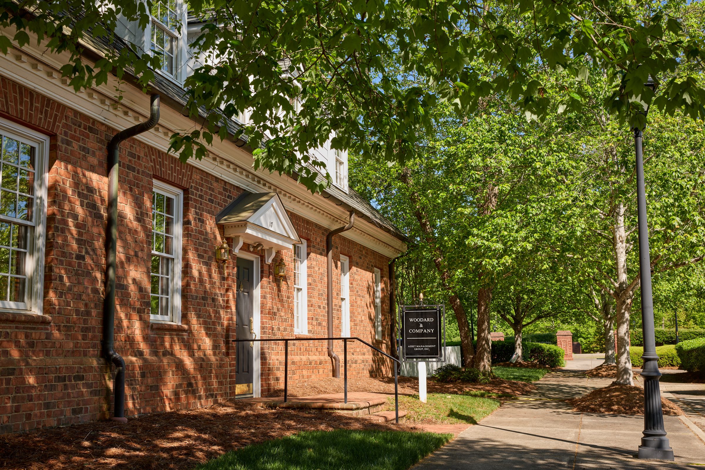 The Woodard & Company headquarters at 117 Kinderton Boulevard, Bermuda Run, North Carolina