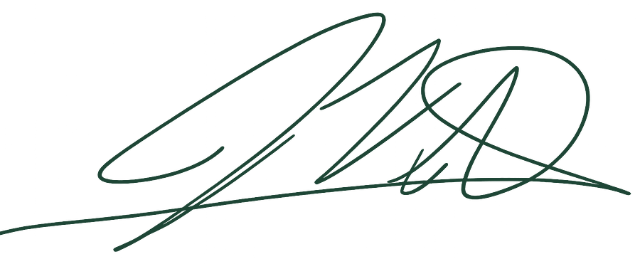 Signature of John Bennett Woodard III